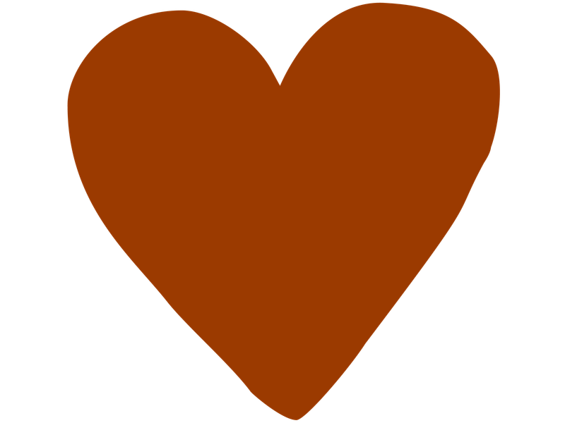 Brown heart icon