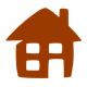 Brown house icon